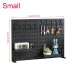 Portable Pegboard Organization Kit Multi Purpose Plastic Storage Board 90cm x 42cm Moisture Resistant Tool Free Assembly Adjustable Hooks and Trays Modular Design