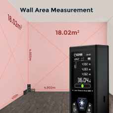 Direct CIGMAN CD-60 393ft 120M Dual Laser Distance Meter High Precision Rechargeable Bilateral Unidirectional Measure with Large LCD Display Multifunctional Modes Ideal for Construction Sites Home Renovation Projects