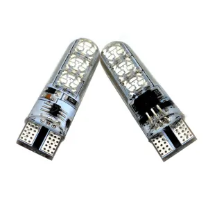 T10 LED 194 168 W5W 5050 SMD RGB Car Dome Reading Light Auto Wedge Lamp RGB LED Bulb with Remote Controller