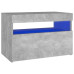 TV Cabinet with LED Lights Concrete Gray 23.6"x13.8"x15.7