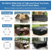 GARPROVM Garden Furniture Cover 350x260x90 Garden Table Cover 600D Heavy Duty Oxford Polyester Outdoor Patio Rectangular Cover