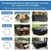 GARPROVM Garden Furniture Cover 350x260x90 Garden Table Cover 600D Heavy Duty Oxford Polyester Outdoor Patio Rectangular Cover