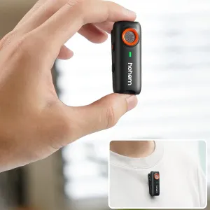 Hohem MIC-01 1-to-1 Wireless Lavalier Microphone DSP Noise Cancelling Recording Live Streaming Mic Plug and Play for iPhone Android