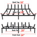 SINGLYFIRE Fireplace Grate 24 inch Heavy Duty Solid Steel Fireplace Log Holder 3/4" Bar Fire Grate Wrought Iron Wood Stove Holder Firewood Burning Rack for Indoor Outdoor Chimney Hearth Kindling Tool