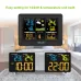 BALDR Wireless Weather Station Digital Display Alarm Clock Calendar Temperature Hygrometer Meter Weather Forecast Radio Wave Moon Phase Barometer Sensor