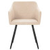 Dining Chairs 4 pcs Cream Fabric