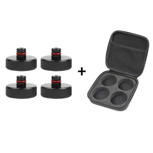 4pcs Set Car Rubber Lifting Jack Pad Adapter Tool Chassis W/ Storage Case Fits For Tesla Model 3 Model S Model X