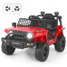 FUNTOK R05A 12V 7AH Kids Ride on Truck Car 5km/h Max Speed Safety Rechargeable Powered Electric Car for 3-8 Years Old Kids with Remote Control Bluetooth MP3 Player