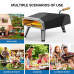ECOWELL EPO12L Outdoor Wood Fired-12''Outside, Pellet Oven with Pizza Stone/Peel, Infrared Thermometer and Portable Cover