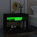 TV Cabinets with LED Lights 2 pcs Black 23.6"x13.8"x15.7