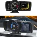 A600 Car HUD On Board Computer Gauge Dual Screen OBD2 GPS Speedometer Turbo Boost Fuel Consumption Ambient Temperature RPM Altitude Direction