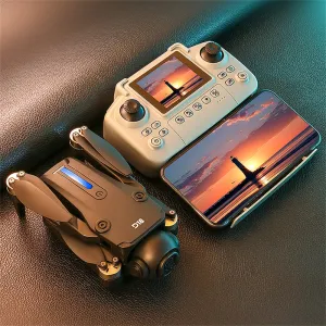 PJC D18 WiFi FPV with LCD Screen Controller Dual Camera 150 Electrically Adjustable Optical Flow Positioning Automatic Obstacle Avoidance Brushless Foldable RC Drone Quadcopter RTF