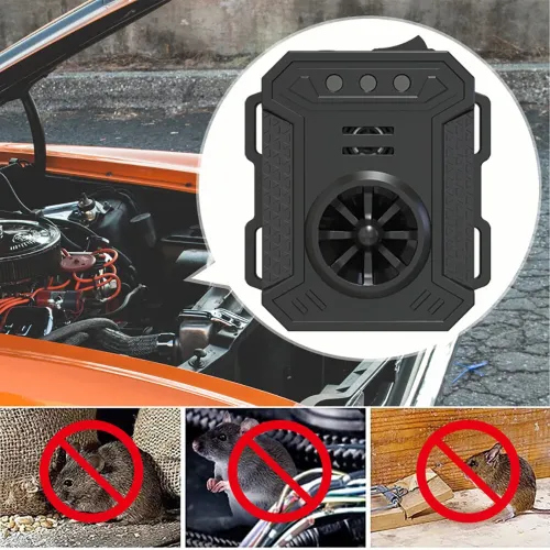 Smart Car Rodent Repeller Engine Ultrasonic Pest Control Intelligent Car Mouse Repellent Car Engine Compartment Ultrasonic Mouse Repellent