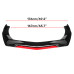 Car Front Bumper Lip Spoiler Glossy Universal Black Red ABS Easy Installation Improves Aerodynamics Stylish Design