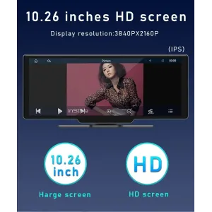 10.26 inch Portable bluetooth Car MP5 Player HD Large Screen Wireless Carplay Car Radio Built-in 1W Speaker