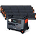 Blackview Oscal PowerMax3600 Rugged Power Station with PM200/PM400 Solar Panel Kit 3600Wh to 57600Wh LiFePO4 Battery Pack Power Bank with 14 Outlets 5 LED Light Modes Morse Code Roller Power Backup for Emergency Communication Camping House