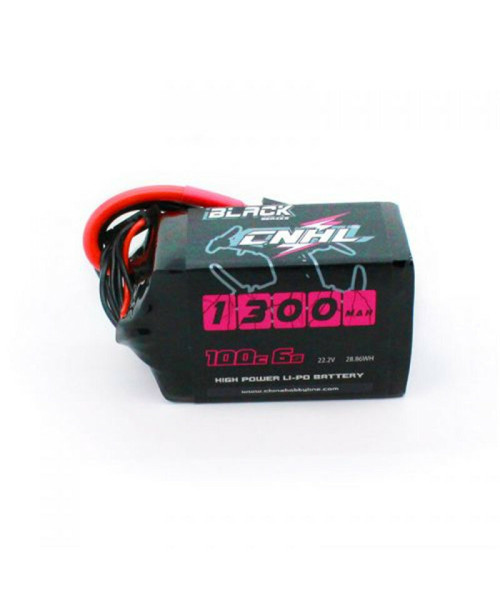 CNHL Black Series 1300mah 22.2V 6S 100C Lipo Battery XT60 Plug for RC Drone FPV Racing