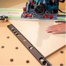 HONGDUI HD30-KY Fence Stop Kit Woodworking Bench Top Fence Woodworking Planing Stop Positioning Clamp Tool Set Kit For MFT System Workbench With Dog Holes