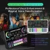 FUHAM SX11 Professional Mixing Grade Sound Card Audio Interface Sound Card 48V Power Live Streaming Recording Podcast Studio for YouTube Computer/Phone Sound Card Plug and Play
