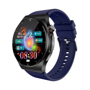 ET340 1.46 inch HD Screen Uric Acid Blood Lipids ECG Heart Rate Blood Pressure SpO2 Blood Glucose Monitor Sleep Monitoring SOS Function bluetooth Call Multi-sport Modes Music Playback IP67 Waterproof Smart Watch