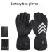 Heated Motorcycle Gloves Winter Snowmobile Skiing Gloves with Reflective Safety Stripe Design for Outdoor Warm Windproof Cycling