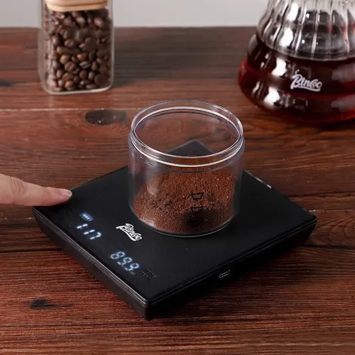 Bincoo Kitchen Coffee Scale With Timer Stand Electronic Digital Kitchen Scale High Precision LCD Electronic Scales