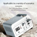 Poweronetek 600W Portable Power Station 480Wh LiFePO4 Solar Generator with USB-C PD60W, 2 Up to 600W AC Outlets, 150000mAh Backup LiFePO4 Battery for Camping, Travel, Emergency & Home Blackout PSK600