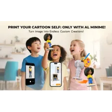 AOSEED X-MAKER JOY AI Kids' V4.0 3D Printer 300mm/s Print Speed 120120120mm Build Volume Support Wi-Fi App Control