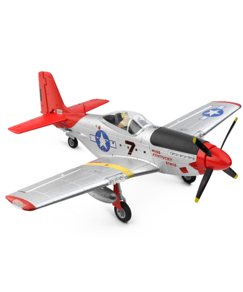 XK A280 P-51 Mustang 3D/6G System 560mm Wingspan 2.4GHz 4CH EPP RC Airplane Fighter RTF With LED Lights for Beginner
