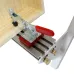 ENJOYWOOD Adjustable Spline Jig for Table Saw & Router Table Silver Aluminum Alloy Material 1/2in-11in Project Size Compatibility with 4 Molded Flip Stops for Precise Joinery and Smooth Operation