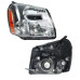 1 Pair Car Headlight Assembly Clear Lens Cover Headlamp No Bulbs for Chevrolet Equinox 2005-2009