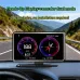 2-in-1 Smart Car Head-Up Display with Built-in Central Console Installation-Free Loop Recording Dash Cam