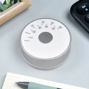 Electronic Digital Timer with Magnetic Suction, Simplified, Circular Rotation, Cooking, Learning, Exercise Time Management, Silent