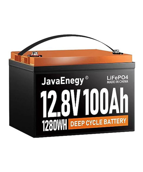 JavaEnegy 12V 100Ah Lifepo4 Battery Pack with Bluetooth&APP Monitor & Heating Function Built-in 100A BMS Lithium Iron Phosphate Battery For 12V 24V 48V Solar Storage EV RV Boat Perfect for Trolling Motor Camper Van Solar/Wind system