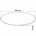 Desk Top Tempered Glass Round 15.7