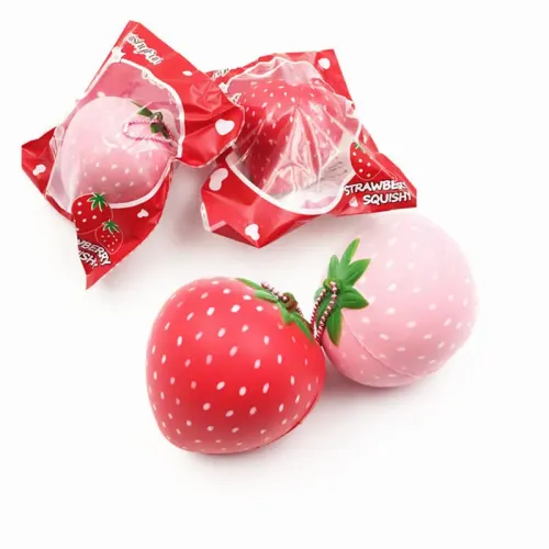 Squishyfun Strawberry Squishy Slow Rising 8CM Squeeze Toy Original Packaging Collection Gift