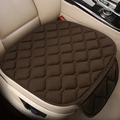 Car Seat Cushion Driver Seat Cushion With Comfort Memory Foam Non-Slip Rubber Vehicles Office Chair Home Car Pad Seat Cover