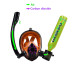 DEDEPU S3000PLUS-A 0.5L Scuba Tank 10-15 Minutes Underwater Outdoor Mini Dive Scuba Cylinder Diving Air Tank with Snorkel Mask Adapter