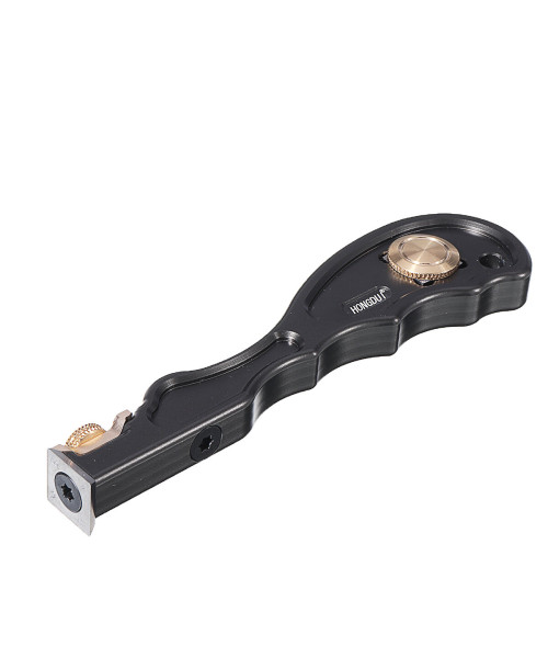 HONGDUI 2 In 1 Mini Wood Carbide Insert Scraper Glue Scraper Removal Aluminum Alloy Handle Woodworking Tool