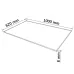 Desk Top Tempered Glass Rectangular 39.4"x24.4