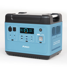 PONGO PSN2200 2000Wh Portable Power Station LiFePO4 Battery Pack Solar Generator with 6 110V/2200W Pure Sine Wave AC Outputs Portable Generator with 25A RV Output for Outdoor Camping