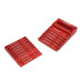 ENJOYWOOD Metric Gauge Blocks Set Aluminum Alloy Precision Measurement Red Color Convenient Storage Set Up Blocks