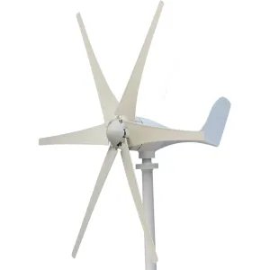 Wind Controller S-Shaped 6-Blade Wind Turbine Power Generator Inverter 300W Auto-Charging 12V/24V Efficient Energy Conversion IP6 Protection Easy Installation 300W