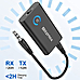 BlitzMax BT05 Transmitter Receiver bluetooth V5.2 Apt Adaptive Low Latency HiFi Sound Dual Link Pairing 2 in 1 Audio Mini Portable Adapter for PC TV Wired Speaker
