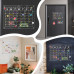 16"x12" Clear Monthly Planner Board Magnetic Acrylic Calendar for Fridge Acrylic Magnetic Dry Erase Board Calendar With 8 Magnetic Markers, Towel, Eraser, Nano Sticker, Silicone Cover