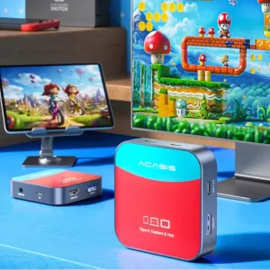 ACASIS VC-003Pro Switch2 Capture Dock with 1080P@60Hz HD / USB3.0*3 / PD100W Type-C / 3.5mm Audio Video Recording Box for Switch Tablet Phone Live Streaming