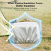 WARMOUNTS Soft Cooler Bag Insulated 48 Cans w/ Insulating Cover, Upgraded Leakproof Camping Cooler Bag 2 Compartment for Camping Hiking Picnic Beach