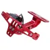 12V CNC Motorcycle Alloy License Number Plate Holder Bracket LED Lights Universal