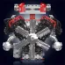 Mould King 10169 Motorized V12 Engine Building Blocks Assembly Toy Electric Motor Drive Bricks Kit 12-Cylinder Car Engine Model 3472+PCS Kids Toys Christmas Gifts