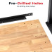 ENJOYWOOD 60 Inch Heavy Duty Workbench Workstation Work Table Rubberwood Top Workbench for Woodworking Shop Home Office Electronic Cutting Wood